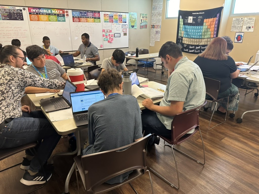 Math class at Science Prep Academy at the Kroc Center